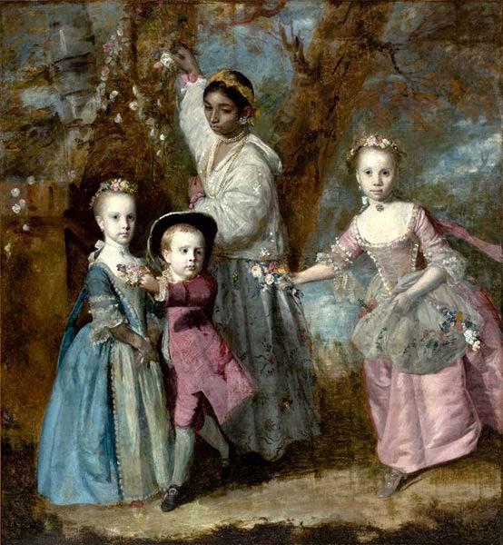 Sir Joshua Reynolds Elisabeth, Sarah and Edward, Children of Edward Holden Cruttenden china oil painting image